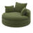 360° Swivel Sofa Chair Accent Barrel Chair Swivel Round Chair With Dual-Layer Cushion Design And 3 Removable Pillows-116062346