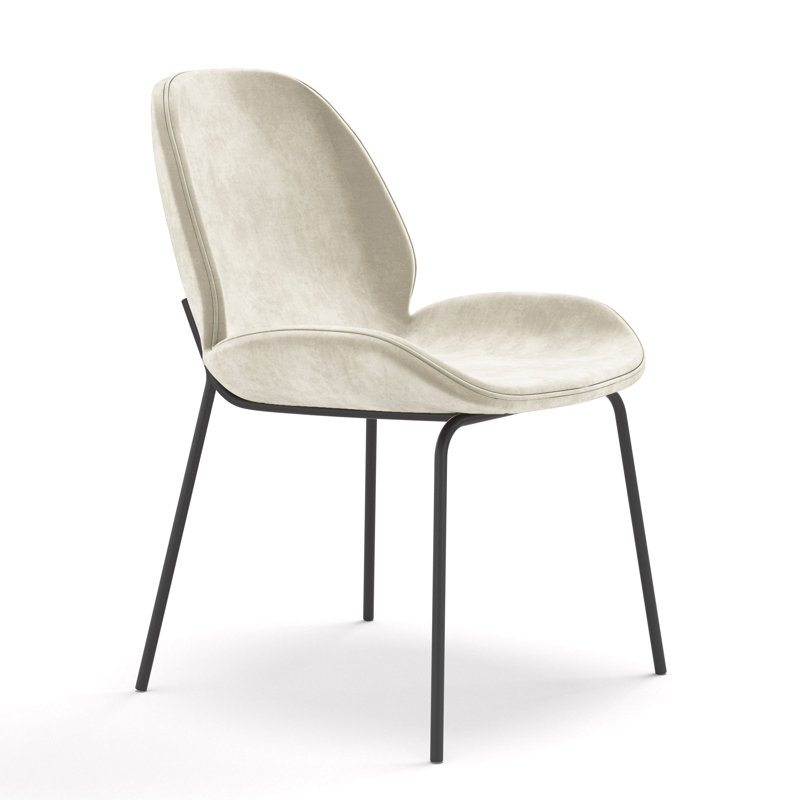 Fauteuil d'appoint en velours, Beige