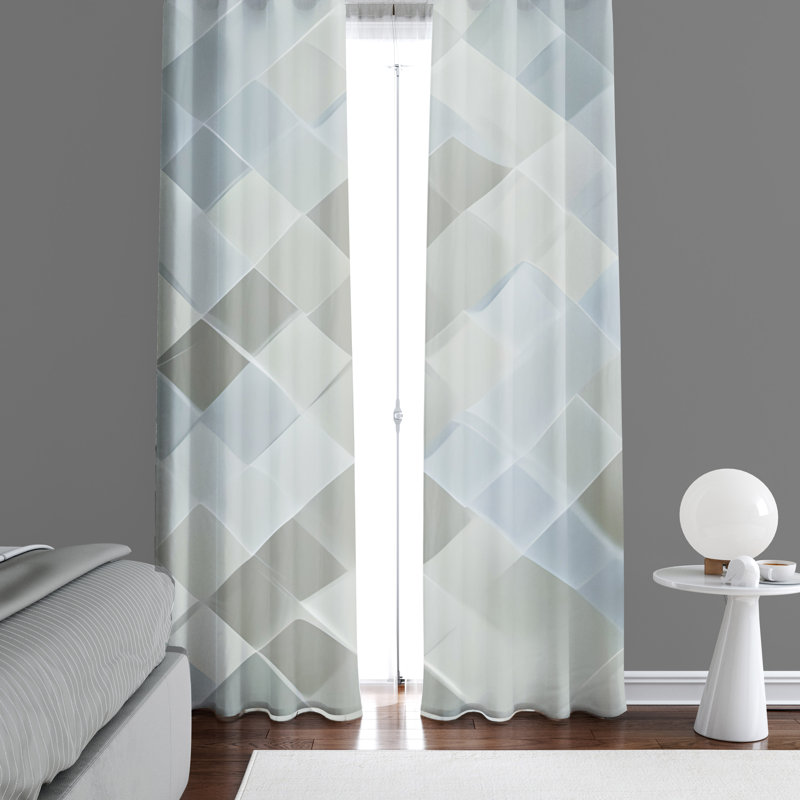Paire de rideaux semi-transparents Destinae, L 20 po x L 52 po
