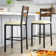Thurman Upholstered Counter Stool with Metal Frame