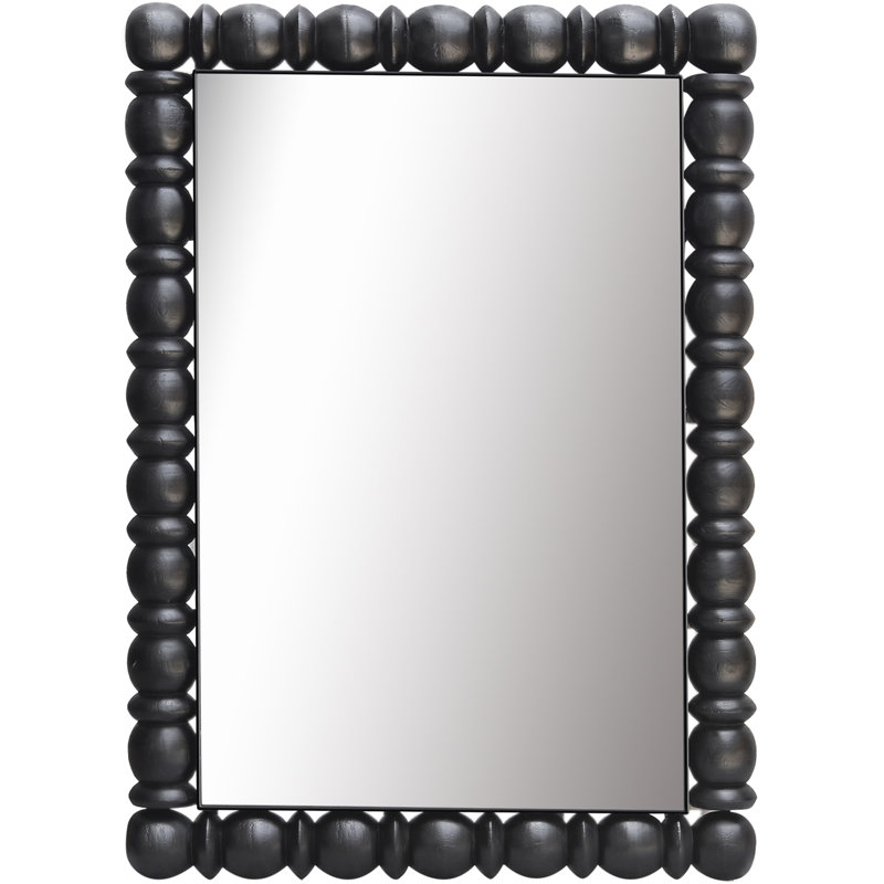 Miroir décoratif Aubrey, 36 po x 26 po, Noir