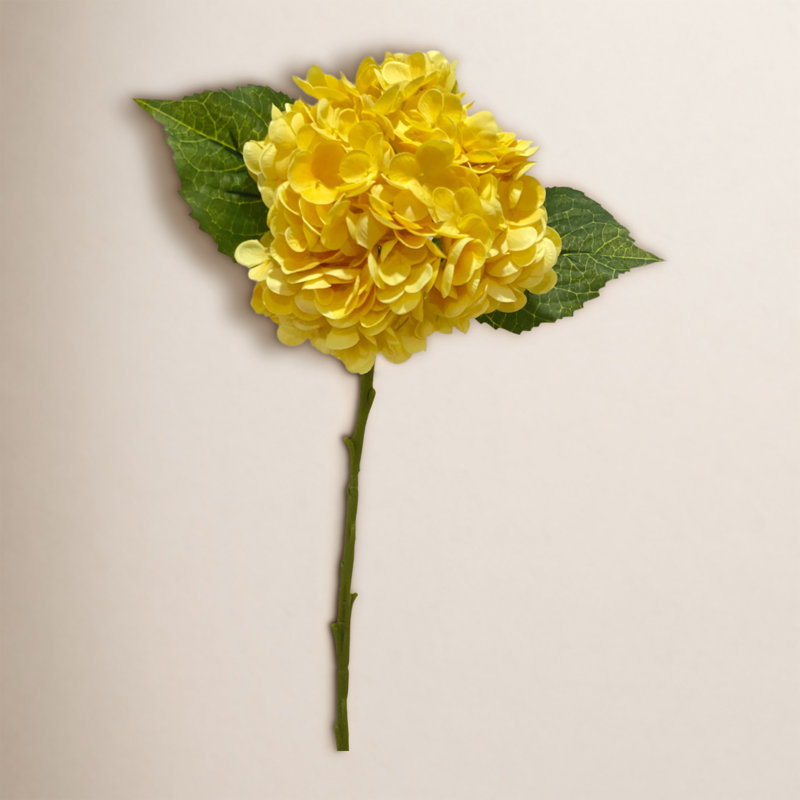 Silk Hydrangea Arrangement, Yellow