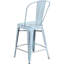Commercial Grade Distressed Metal Indoor-Outdoor Counter Height Stool with Back-1653316385-1728823598
