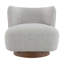 Chaise d'appoint, tweed gris