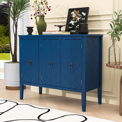 Rustic Wood Console Tables with Versatile Storage Cabinet