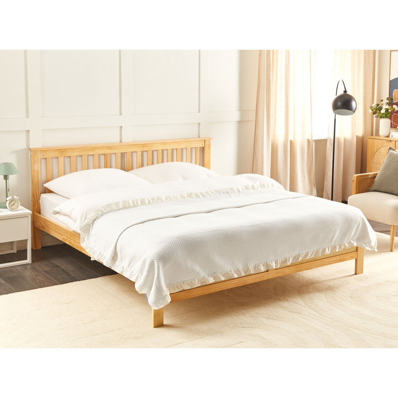 HATTON Cotton Solid Colour Bedspread, White, 220 x 220 cm Bedspread