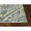 Tapis parisien en polypropylène ivoire ou bleu sarcelle 3 po x 5 po