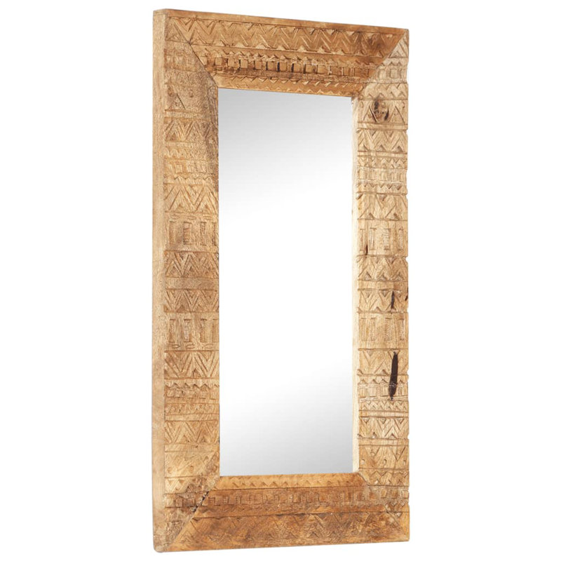 Chapple Wood Flat Wall Mirror, 80cm H x 50cm W
