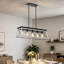 Lustre de ferme à 5 lumières pour salle à manger, blanc Scan Black, luminaire rustique pour îlot de cuisine
