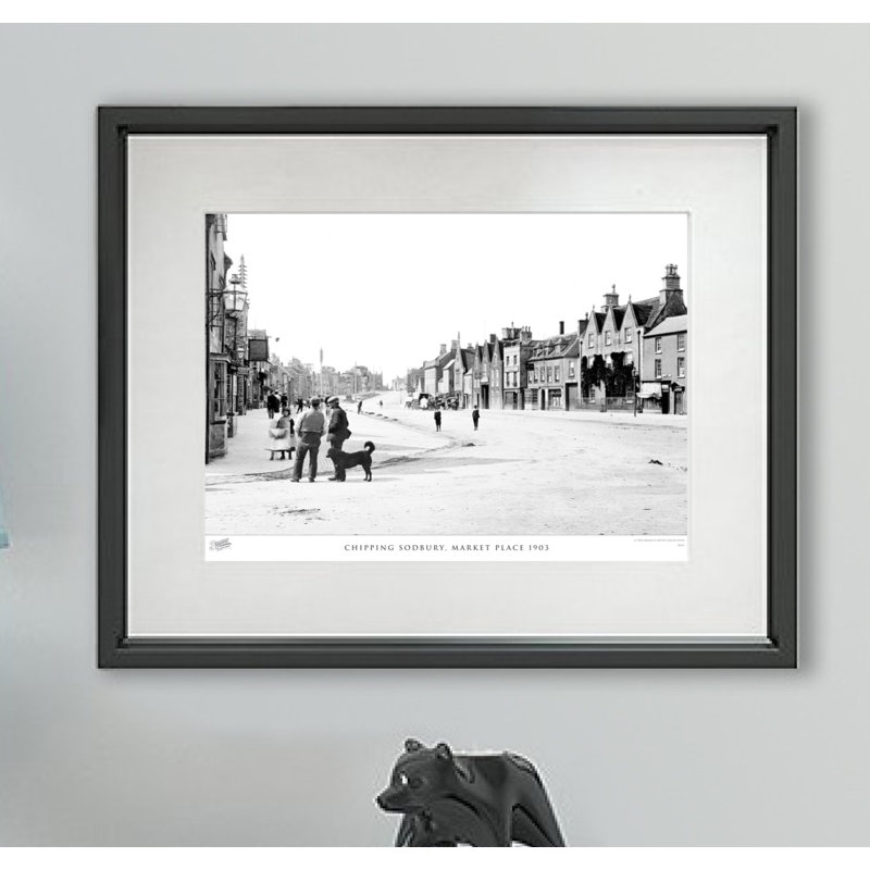 Chipping Sodbury, Market Place 1903 - Single Picture Frame Print, 60cm H X 80cm W x 2cm D