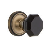 Classic Rosette with Waldorf Black Door Knob