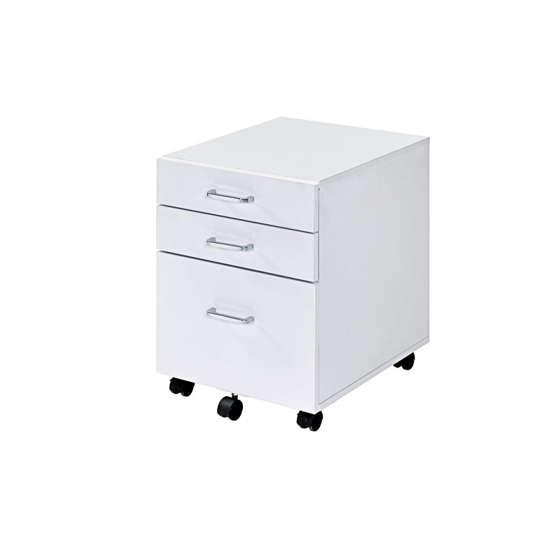 Classeur, classeur 3 tiroirs, Blanc