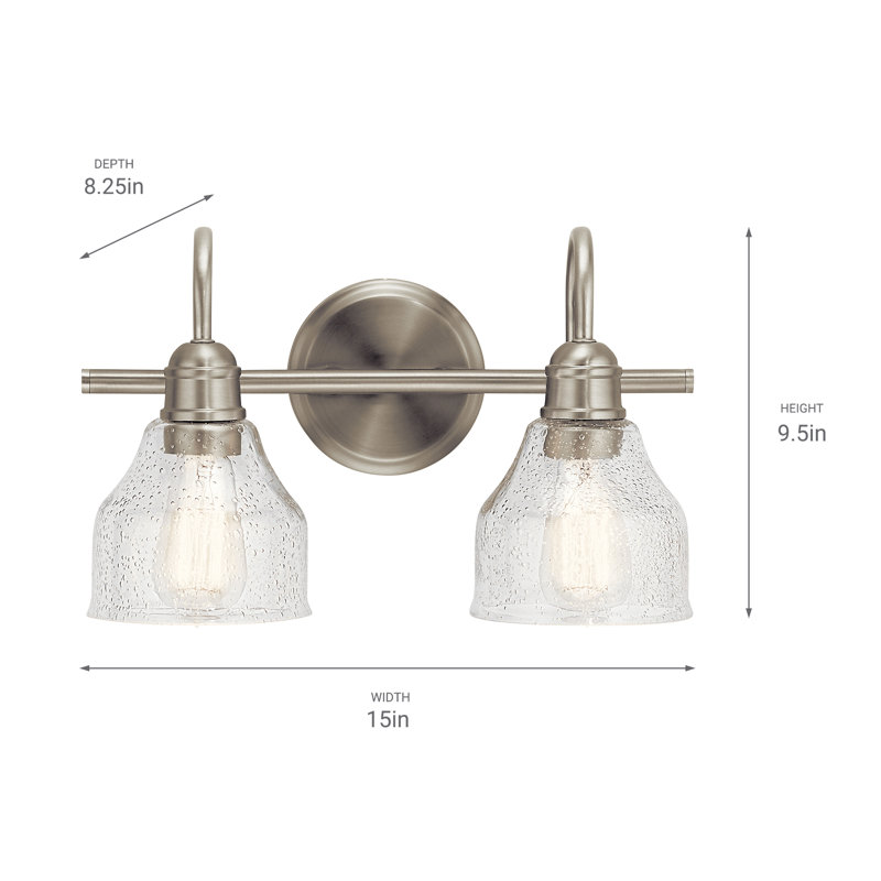 Antioch 2 - Light Vanity Light, Brushed Nickel