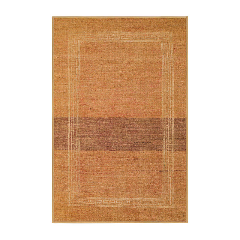 Tapis décoratif multicolore à motif abstrait, Rectangle 5 pi x 7 pi