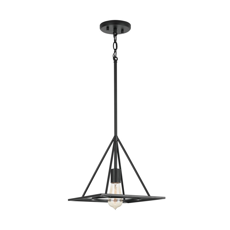 1 - Light Matte Black Single Pendant