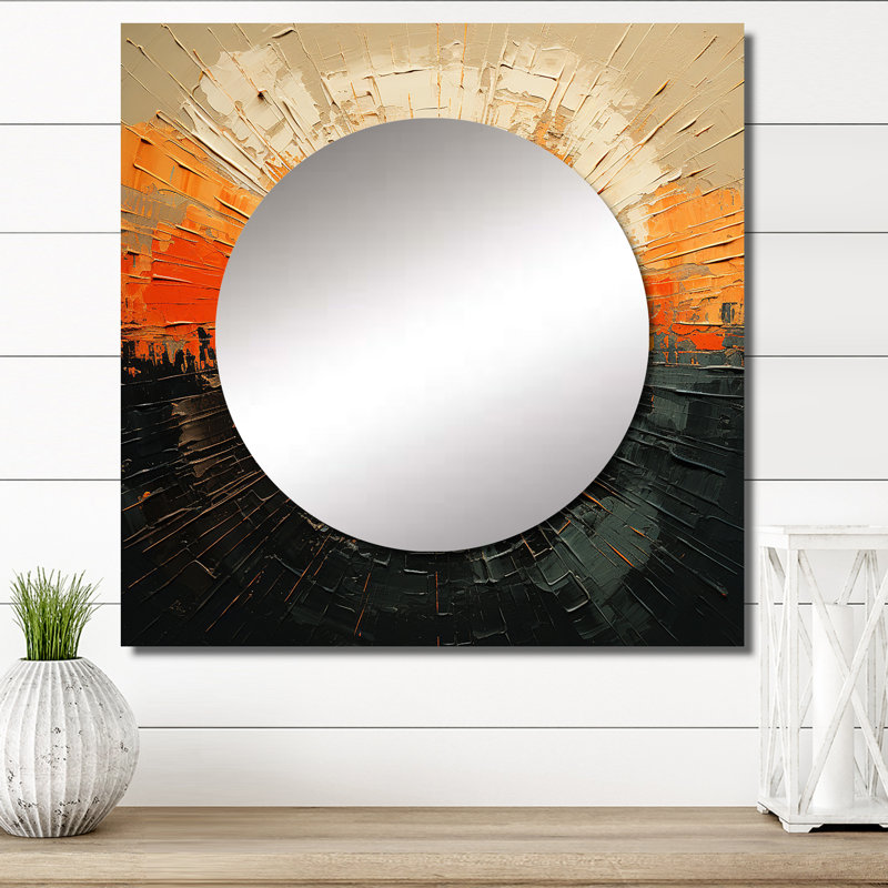 Aul - Grand miroir carré carré pour lever de soleil, 23 po x 23 po