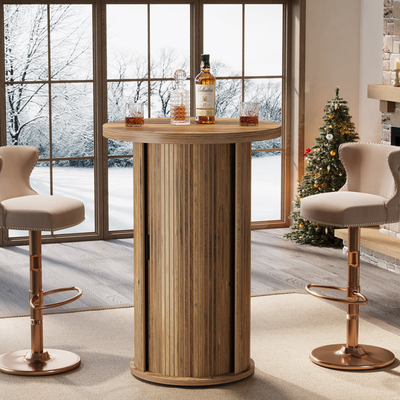 59cm Mini Bar, 1, Brown
