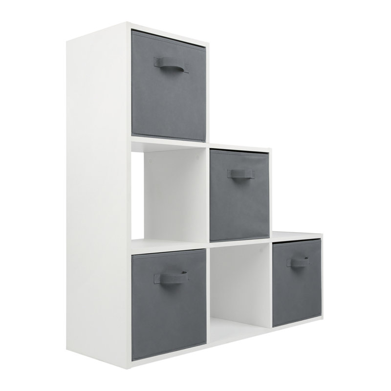 Jane 6 Box Staircase Shelf with 4 Baskets