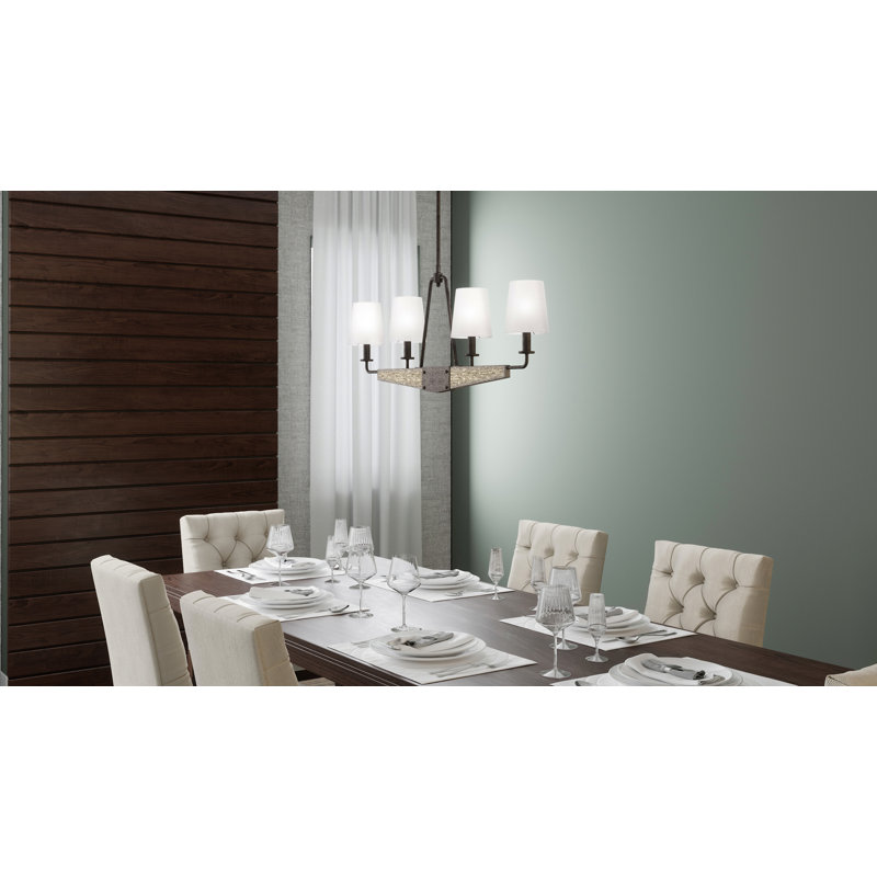 Luminaire suspendu pour îlot de cuisine 4 lumières Elma