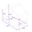Lit plateforme simple en forme de maison avec lattes-741403191