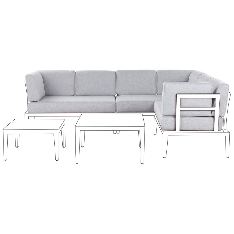 Outdoor Cushion Cover Set RIMA III, Grey