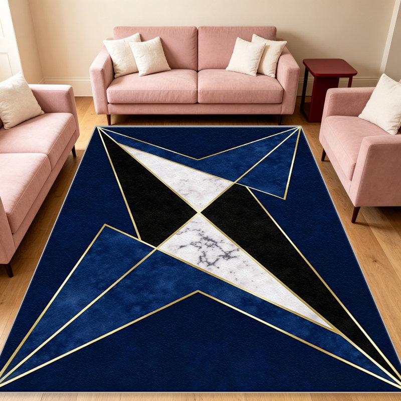 Blue Marble Star carpet-easy to clean, machine-washable, soft and comfortable; suitable for door mats, kitchens, living rooms, bedrooms, corridors, and laundry areas. Easy to clean, durable carpet for home decoration.