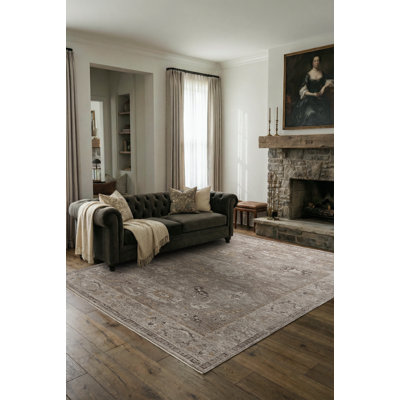 Chavonda Persian Vintage Taupe Area Rug