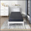 Matelas en mousse viscoélastique infusée de gel de thé vert 11 pouces, gris, matelas dans une boîte-699570348