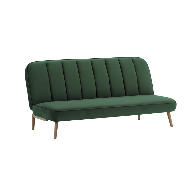 Keiper 2 Seater Sofa Bed, Green, Wax Black