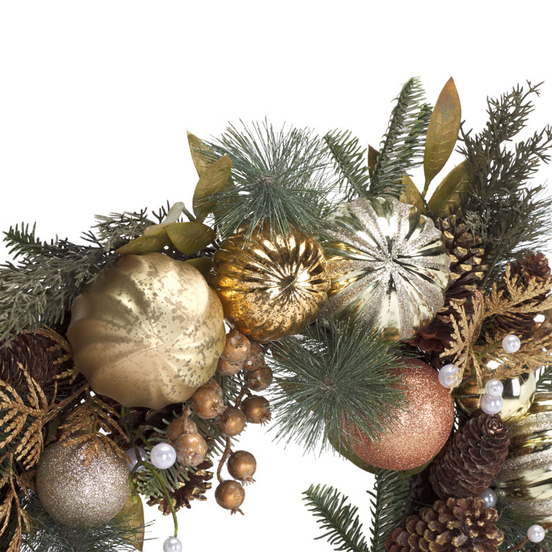 Faux 28 Inch Needle Pine Wreath