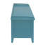 Banc 3 chambres dans la teinte sarcelle - beaucoup de rangement et 3 tiroirs en bois tendance, option d'espace
