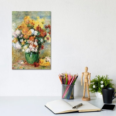 Bouquet of Chrysanthemums, C.1884 by Pierre-Auguste Renoir - 1 Piece Wrapped Canvas Painting