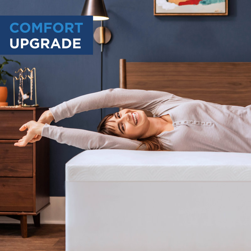 TEMPUR-Cloud 2" Memory Foam Mattress Topper, Queen