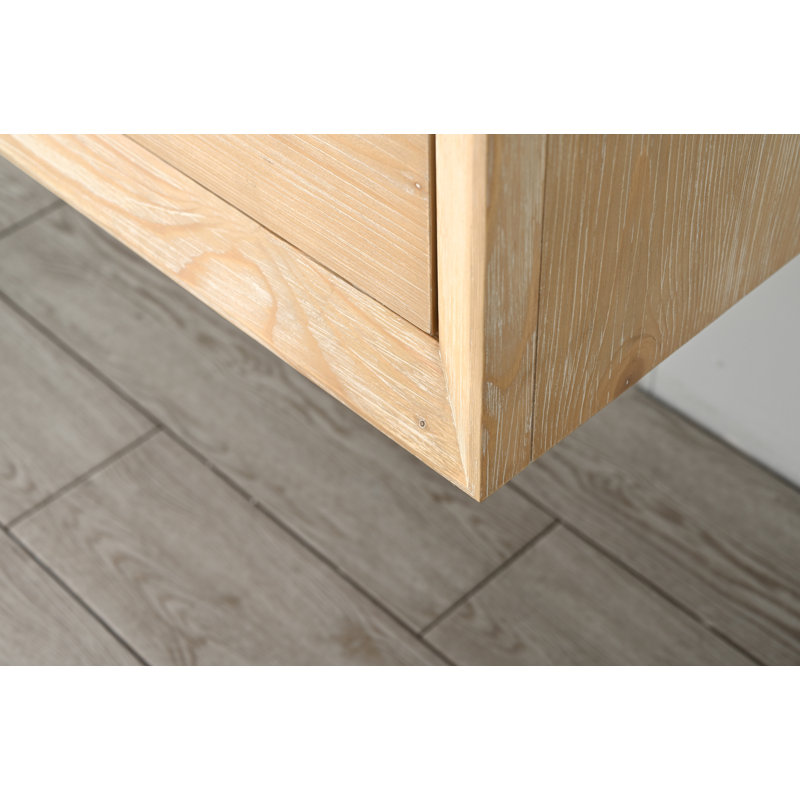 Ensemble de meuble-lavabo simple 30 po Lelanie, Brun, Noir mat