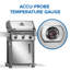 Gril de cuisson à 3 brûleurs avec grilles en fonte Rogue® 425-107413910-107530873