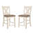 Set Of 2 Counter Hight Chairs With X-Cross Back