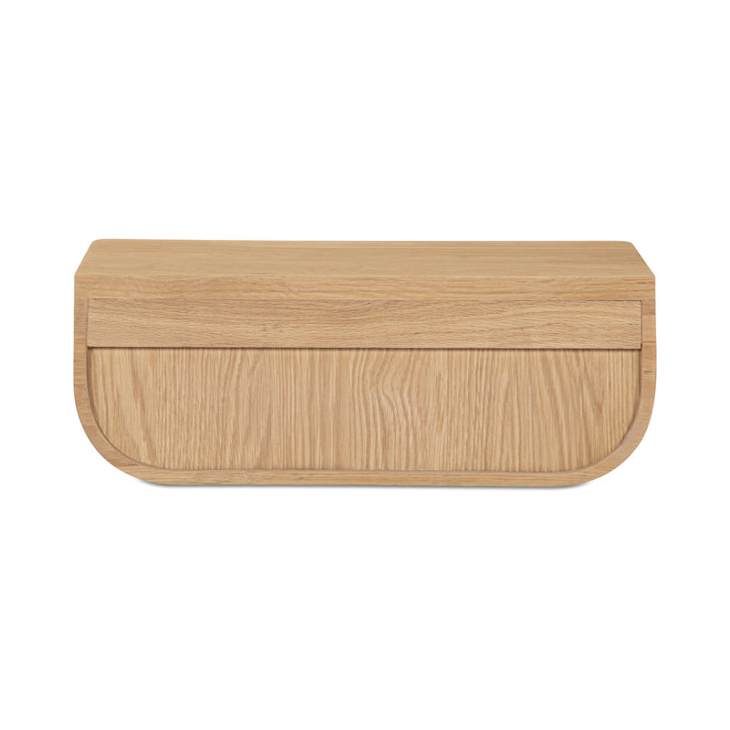 Hettie Floating Nightstand Natural, Brown