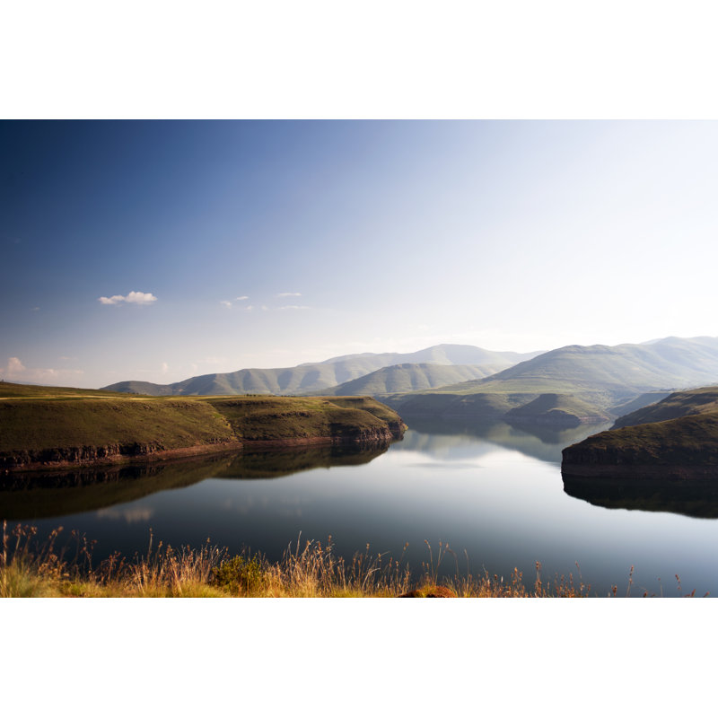 Early Morning Over Katse - Wrapped Canvas Print, 51cm H x 76cm W x 3.8cm D