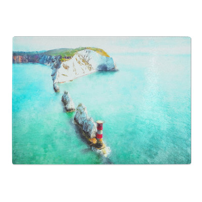Tempered Glass the Needles Isle of Wight Chopping Board