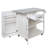 Outdoor Kitchen Island Fir Wood Prep Station Lockable Kitchen Cart with Stainless Top, Ample Storage Space, Towel and Spice Racks for Patio and Outdoor-129412995-129412997