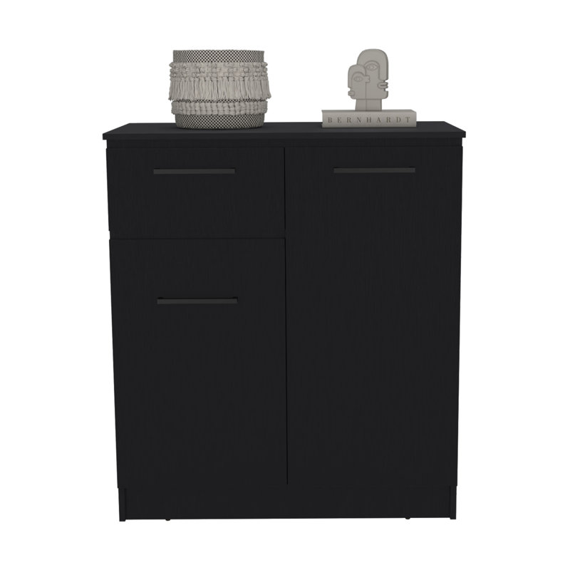  Commode combinée 36 po à tiroir noir