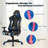 Ebern Designs Adjustable Reclining Ergonomic Swiveling PC & Racing Game Chair-2079339383