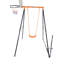 Freeport Park Powder Coated Steel Swing Set with