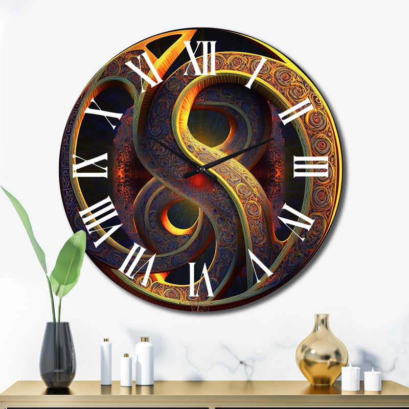 Horloge murale en métal, Très grand