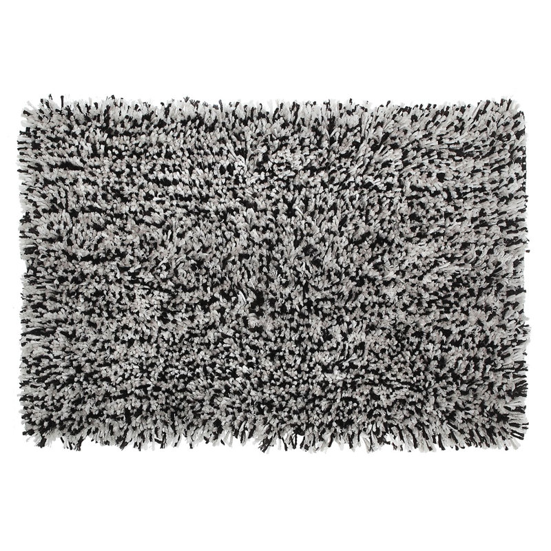 Cadonia Microfiber Non-Slip Bath Rug, Black
