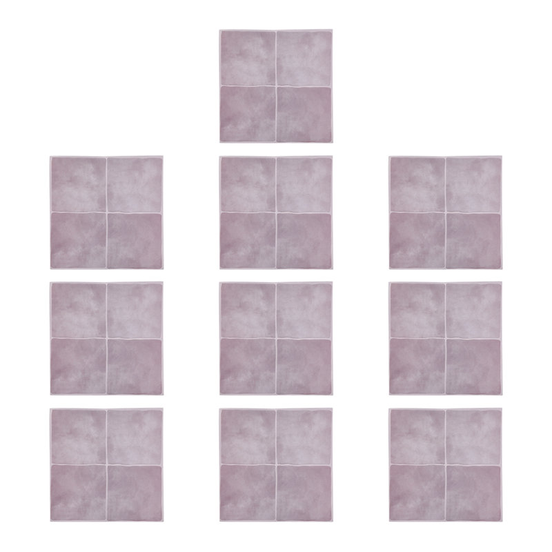 23cm x 23cm Peel and Stick Tile, Purple