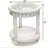 Kolya Whtie Washed Round Coastal End Table