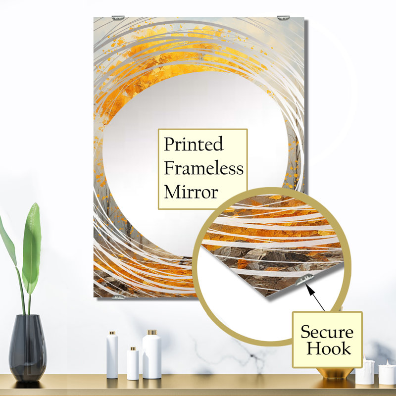 Miroir mural Faried - Arbre MIR136552, 32 po x 24 po