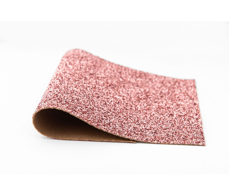 Papier peint à paillettes de 55 po Crawford Rose Gold - vendu à la verge, Rose Gold