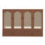 Grand lit escamotable en bois de pin grand format - conception d'armoire, centrale électrique et panneau de décoration en rotin-1009358644